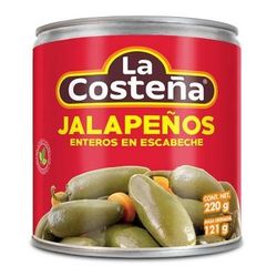 Jalapeños enteros en escabeche La Costeña 220G
