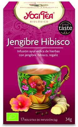 Jengibre hibisco Yogi Tea 34G