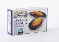 Mejillones al natural 13/18 piezas 110G