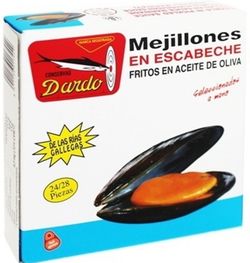 Mejillones en Escabeche «Dardo» 25/35 Piezas Lata 280 Ml