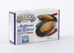 Mejillones en escabeche picantes 13/18 piezas 110G