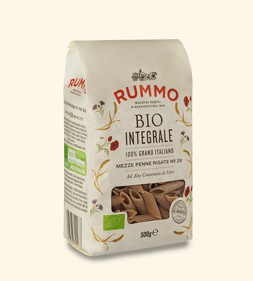 MEZZE PENNE RIGATE Nº28 INTEGRAL RUMMO 500G