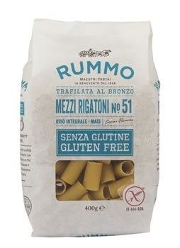 Mezzi Rigatoni N°51 Sin Gluten Rummo 400 gr.
