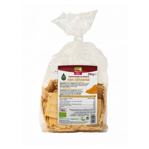 Minicrackers de espelta con cúrcuma La Finestra Sul Cielo 250G