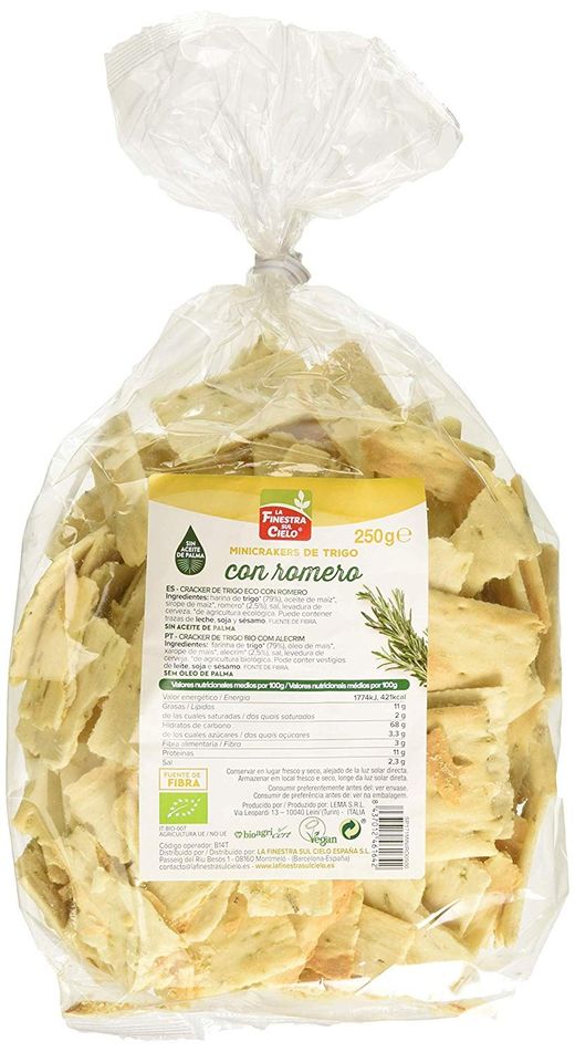 Minicrackers de trigo con romero La Finestra Sul Cielo 250G