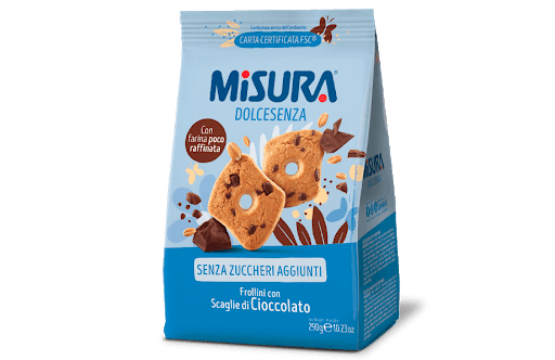 Misura Dolcesenza Frollini con Scaglie di Cioccolato 290 g