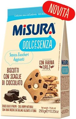 Misura Dolcesenza Frollini con Scaglie di Cioccolato 290 g