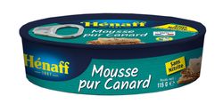 Mousse de pato de primera calidad Hénaff 115g