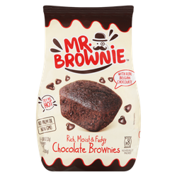 MR BROWNIE Brownies con chocolate belga x8 bolsa 200 g