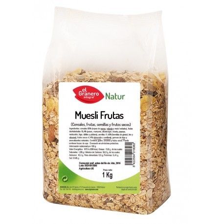 Muesli frutas El Granero integral 1kg