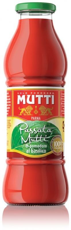 Mutti passata con basilico 700 gr
