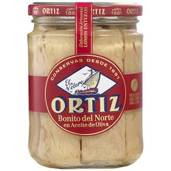 ORTIZ bonito del norte en aceite de oliva tarro 220G