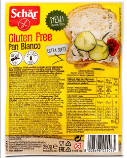 Pan blanco Schär 250G sin gluten