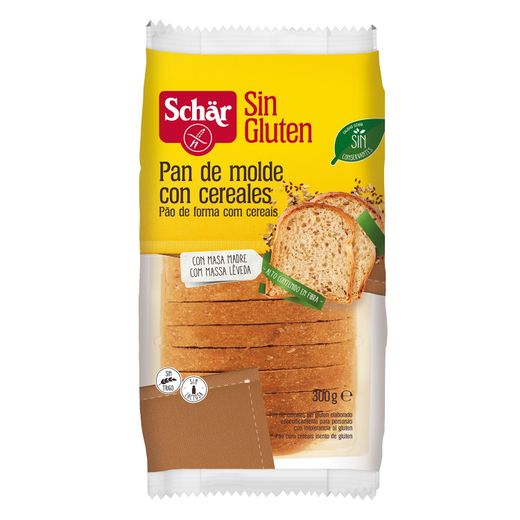 Pan de molde con cereales 300G Schär sin gluten