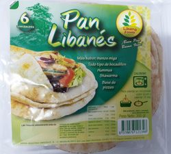 Pan libanés 6 unid Libano foods 300G