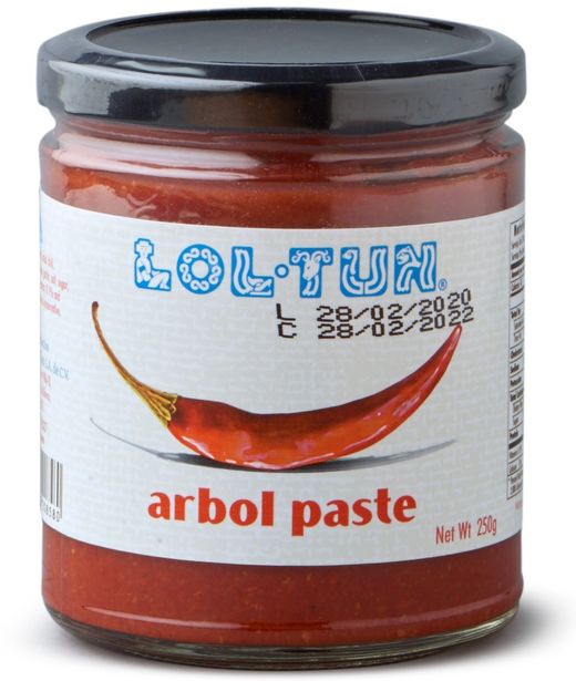 PASTA CHILE ARBOL LOL TUN 250GR