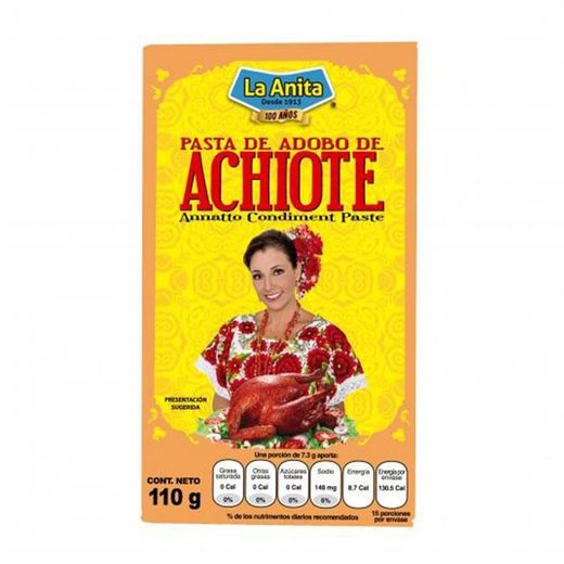 Pasta de adobo de Achiote La Anita 110G