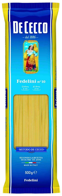 Pasta Fedelini Nº10 De Cecco 500G