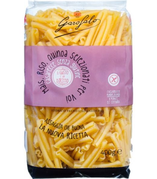 Pasta Italiana casarecce Garofalo 400G sin gluten