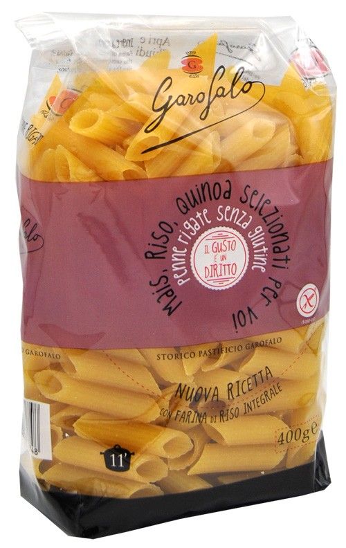 Pasta Italiana penne rigate Garofalo 400G sin gluten