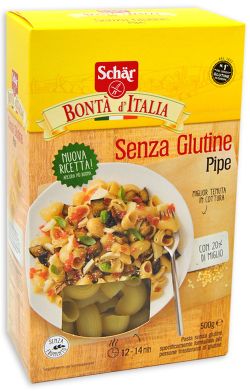Pasta italiana Pipe Schär 500G sin gluten