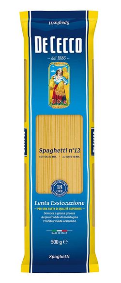pasta spaghetti Nº12  De Cecco 500G