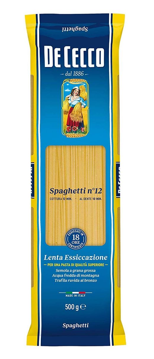 pasta spaghetti Nº12 De Cecco 500G