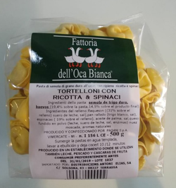 Pasta Tortelloni con ricotta e spinaci Fattoria dell’Oca Bianca 500G