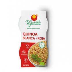 Quinoa Blanca y Roja BIO Vegetalia vaso 2uds x 125 g
