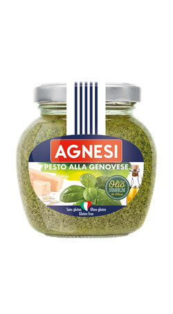 Salsa pesto genovese AGNESI frasco de 185 g
