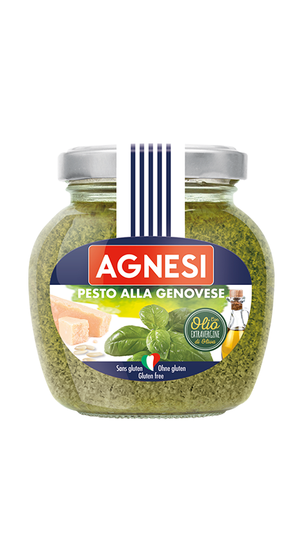 Salsa pesto genovese AGNESI frasco de 185 g