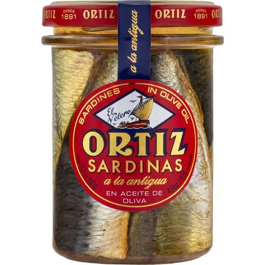 Sardinas a la Antigua Ortiz Tarro 140g