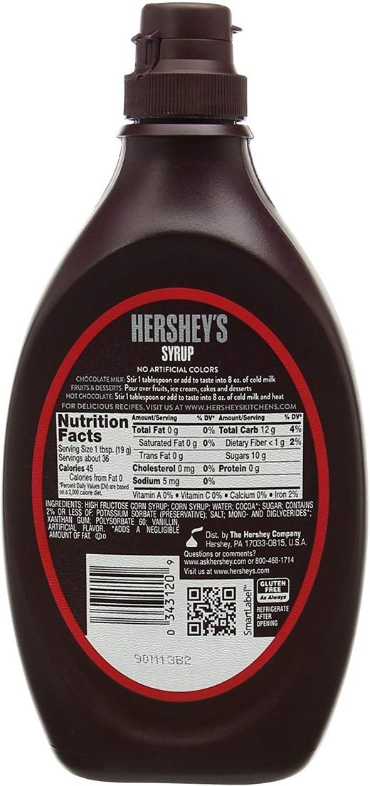 Sirope de chocolate Hershey's 680g