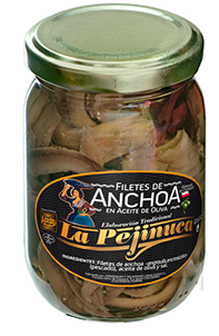 Tarro Filetes de Anchoa en aceite oliva La Pejinuca 100G