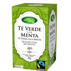 Té verde a la menta Artemis Bio 28G