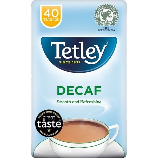 TETLEY Té negro descafeinado estuche 40 sobres
