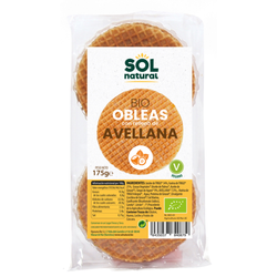 WAFER con avellanas bio 175g SOL NATURAL